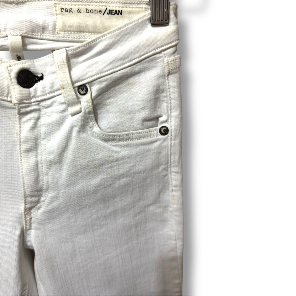 Rag & Bone | EUC USA White High-Rise White Skinny Jeans (size 24) - Picture 4 of 14